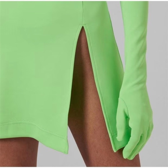 New Miscreants London Cupid Mini Split Dress & Gloves - Green UK 8 NWOT - Picture 14 of 15